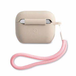 AirPods Pro dėklas Guess GUACAPLSVSGP pilkas rožinis/pilkas rožinis Silikon Vintage