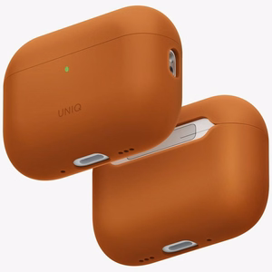 Силиконовый чехол Uniq Lino для AirPods Pro 3 (оранжевый)