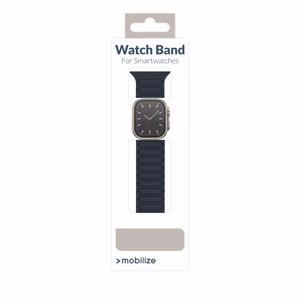Mobilize Silicon Watch Band - Magnetic - for Apple 42/44/45/49mm - Blue