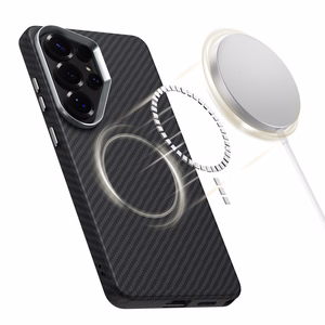 Tech-Protect Ion Carbon MagSafe чехол для Samsung Galaxy S26 Ultra чёрный серебристый
