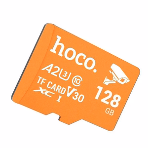 Memory card microSD 128GB class 10 UH-1 U3 V30 A2 Hoco orange