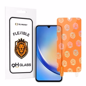 Tel Protect Geriausias lankstus hibridinis grūdintas stiklas Samsung Galaxy A24 4G/A25 5G/M34 5G/A35/M35/M55 5G