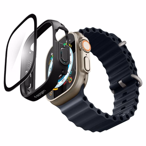 Spigen Thin Fit 360 dėklas, skirtas Apple Watch Ultra 49 mm, juodas