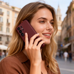 Tech-Protect Smart Wallet чехол для Samsung Galaxy S26 Ultra бордовый