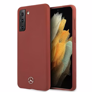 Dėklas telefonui Mercedes Silikoninis Line dėklas Samsung Galaxy S21 raudonas