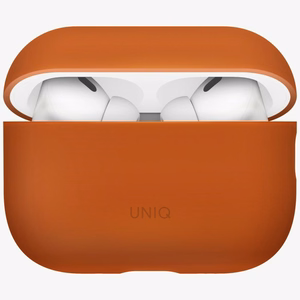 Силиконовый чехол Uniq Lino для AirPods Pro 3 (оранжевый)