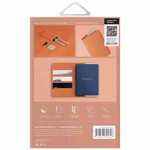 Uniq Belmont RFID Blokavimo Paso dėklas - dramblio kaulo