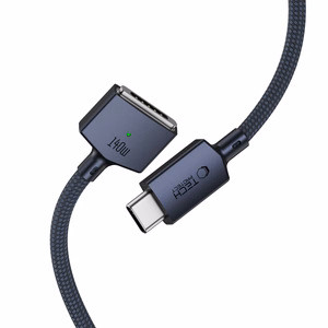 Tech-Protect MMC01 Ultraboost USB-C / USB-C MagSafe 3 140W 200cm laidas MacBook - tamsiai mėlynas