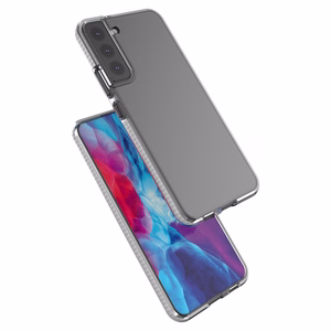 Spring Case гелевый чехол с цветной рамкой для Samsung Galaxy S22+ (S22 Plus) Тёмно-синий