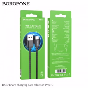 Кабель Borofone "BX87" чёрный Type-C 100 см