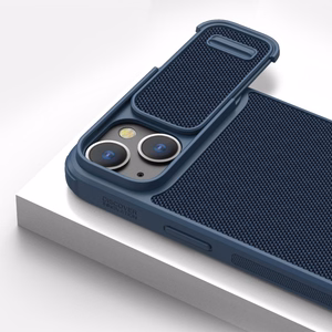 Dėklas Nillkin Textured Case S Apple iPhone 14 Plus mėlynas