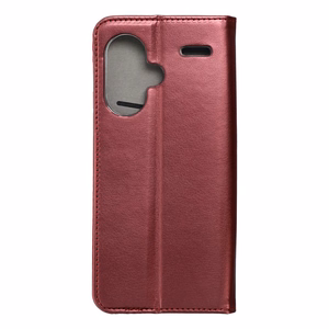 SMART MAGNETO knygos tipo dėklas telefonui XIAOMI Redmi Note 13 Pro Plus 5G, bordo