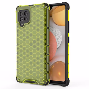 Honeycomb dėklas šarvuotas su TPU buferiu Samsung Galaxy A42 5G žalias