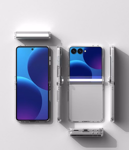 Ringke Fusion Flap dėklas, skirtas Samsung Galaxy Z Flip 8 – skaidrus
