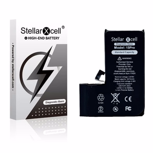 Battery StellarXcell Diagnostic Apple iPhone 15 Pro 3274mAh (Standard Capacity + HQ Copy BMS)