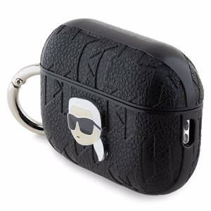 Karl Lagerfeld Monograma Karl galvos dėklas AirPods Pro 2 - juoda