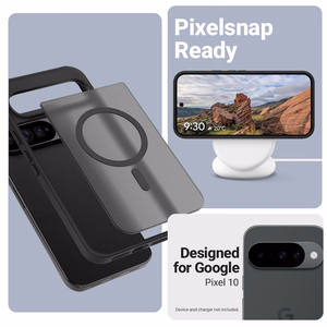 Чехол Crong Hybrid Matte Magnetic MagSafe для Google Pixel 10, чёрный