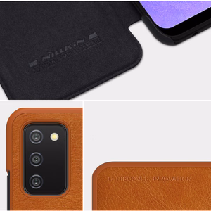 Nillkin Qin odinis dėklas Samsung Galaxy A03s raudonas