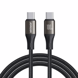 Joyroom Light-Speed Series S-A25 кабель USB-C USB-C 100W 1.2м - чёрный