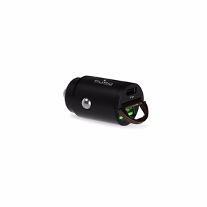 Puro Mini 30W Power Delivery USB-C USB-A automobilinis įkroviklis - juodas