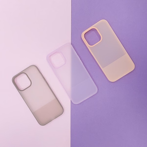 Kingxbar Plain Series dėklas telefonui iPhone 13 Pro silikoninis dėklas pilkas