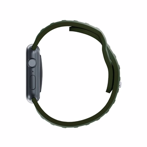 42/44/45/46/49 mm Dark Green (big) - 3mk Silicone Watch Strap for Apple