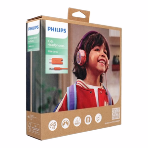 Laisvų rankų įranga Philips for children (TAK2000MP) 3,5mm violetinės