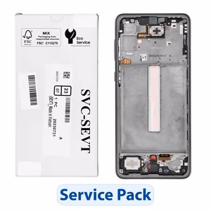 ServicePack LCD ekranas SAMSUNG A33 5G A336B GH82-28143A juodas
