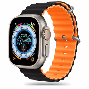Tech-Protect Iconband Pro Ремешок Apple Watch 4 5 6 7 8 9 SE Ultra 1 2 (42 44 45 49 мм) чёрный оранжевый