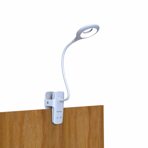 Mini Wozinsky belaidė LED skaitymo lempa su segtuku + USB-C laidas - Balta