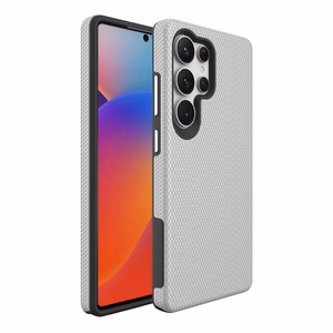 Dėklas Perfectionists Triangle Case Samsung S918 S23 Ultra 5G sidabrinis