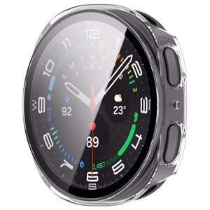 Tech-Protect Defense 2-Pack dėklas, skirtas Samsung Galaxy Watch 40mm – skaidrus ir matinis juodas