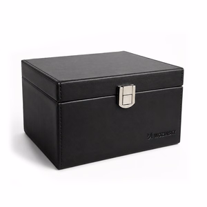 Коробка Wozinsky WPB-R16 с блокировкой RFID-сигнала и отделениями для бесключевых ключей, 16x12x9 cm, черная