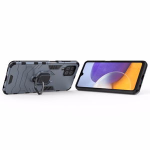 Wozinsky Žiedinis apsauginis dėklas su stovu mėlynas Samsung Galaxy A22 4G
