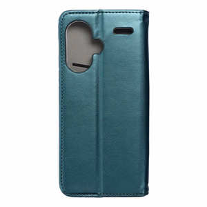SMART MAGNETO knygos tipo dėklas telefonui XIAOMI Redmi Note 13 Pro Plus 5G, tamsiai žalias