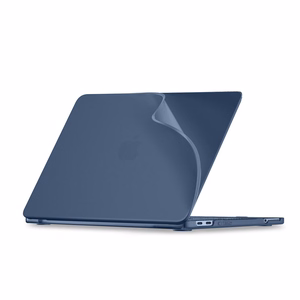 Tech-Protect Softshell deklas MacBook Neo 13 colio 2026, tamsiai melynas