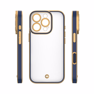 Silky Gold dėklas telefonui iPhone 15 Pro 6,1" mėlynas