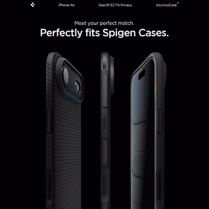 Spigen Glas.TR EZ Fit 2-jų rinkinys privatumo stiklas iPhone 17 Air