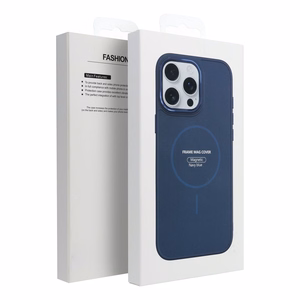 Case for Samsung A07 / A08 Frame Mag Cover compatible with MagSafe navy blue