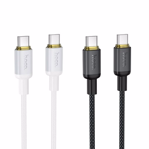 Кабель USB C на USB C Hoco 3A 60W 1 m X128 Benefit черный