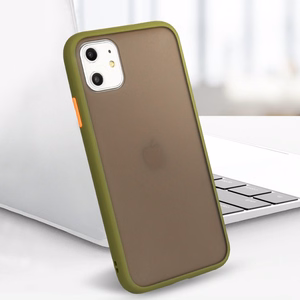 Vennus Color Button Bumper dėklas telefonui Samsung Galaxy A20S žalias
