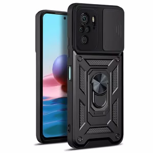 "Defender Slide" dėklas "Xiaomi Redmi Note 10 4G / 10S", juodos spalvos