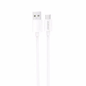 Dudao L4ST USB-A / USB-C kabelis 2A 1m - baltas