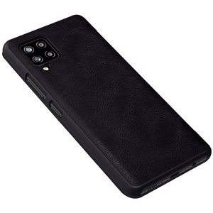 Nillkin Qin кожаный чехол-кобура для Samsung Galaxy A42 5G чёрный