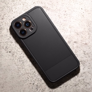Paprastas "Carbon" dėklas "iPhone 17" 6,3", juodas