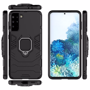 Ring Armor прочный гибридный чехол + магнитный держатель для Samsung Galaxy S22+ (S22 Plus) чёрный