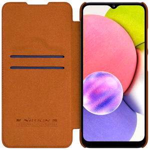 Nillkin Qin odinis dėklas Samsung Galaxy A03s raudonas