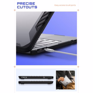 Чехол Supcase Unicorn Beetle Pro для MacBook Neo 13" 2026, прозрачный чёрный