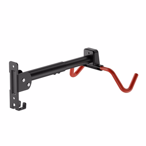 Maclean Horizontal Wall-Mounted Bike Rack, Steel, Max. Load 30 kg, Adjustable Angle, MC-172