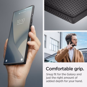 Spigen Liquid Air чехол для Samsung S22 Ultra матовый чёрный